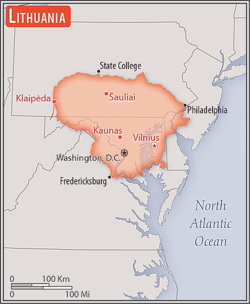 Area comparison map