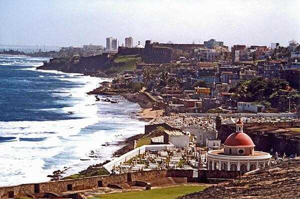 San Juan, Puerto Rico, as seen from the fortress of San Felipe del Morro.