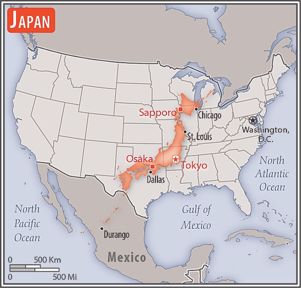 Area comparison map