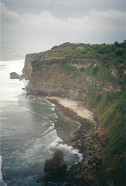 View from the cliffs at Pura Luhur Uluwatu, Bali.