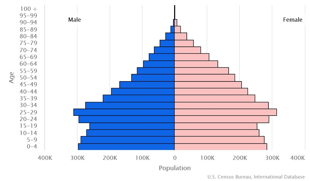 2023 population pyramid
