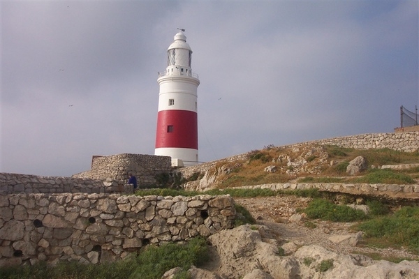 The Europa Point Lighthouse at Gibraltar. Photo courtesy of NOAA / Michael Theberge.