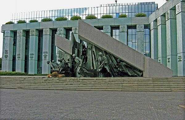 Warsaw Uprising Memorial in Warsaw, Poland.