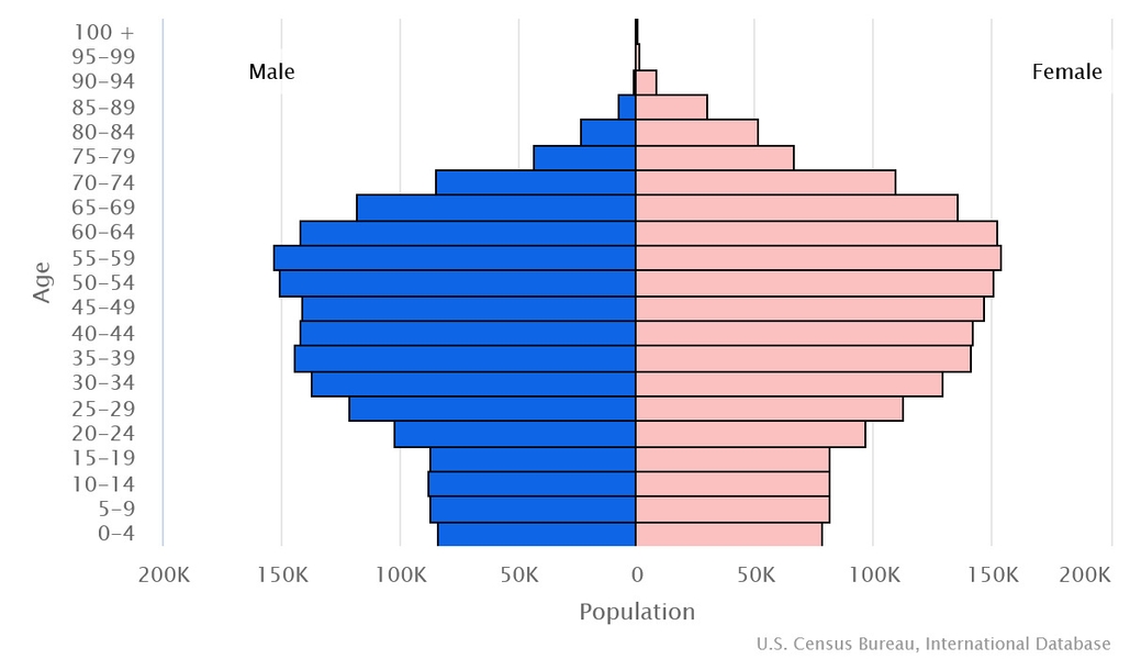 2023 population pyramid