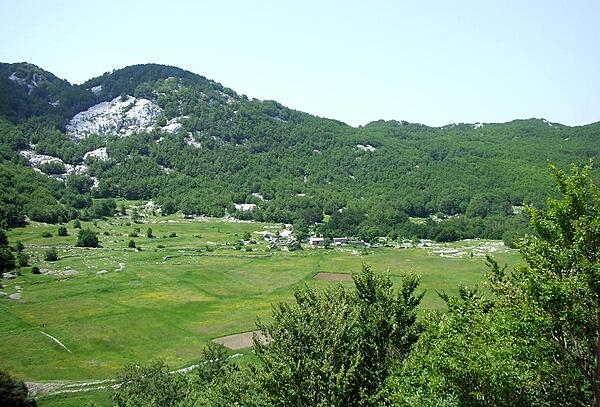 A view of the countryside around Podgorica.