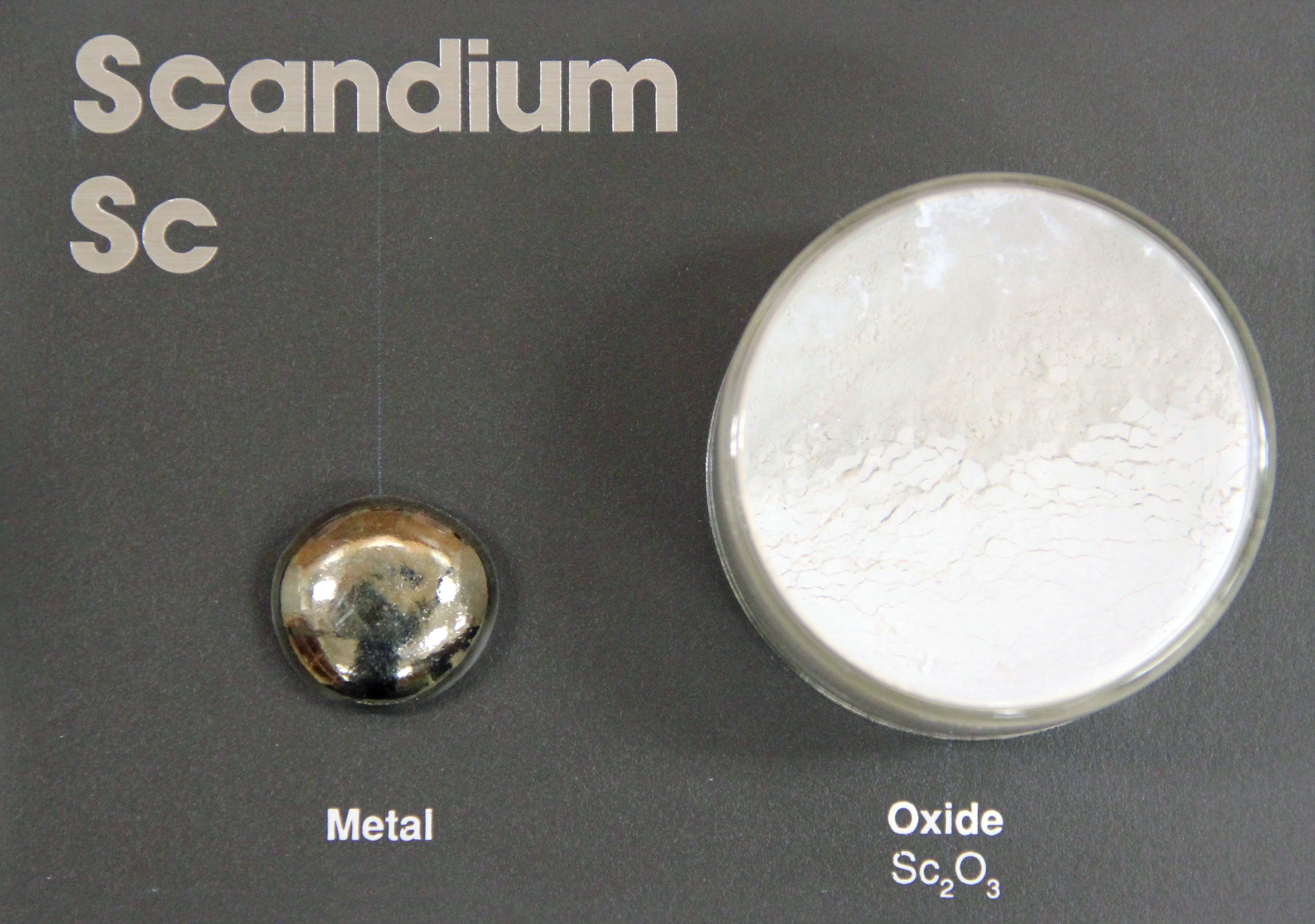 Scandium metal and Scandium oxide