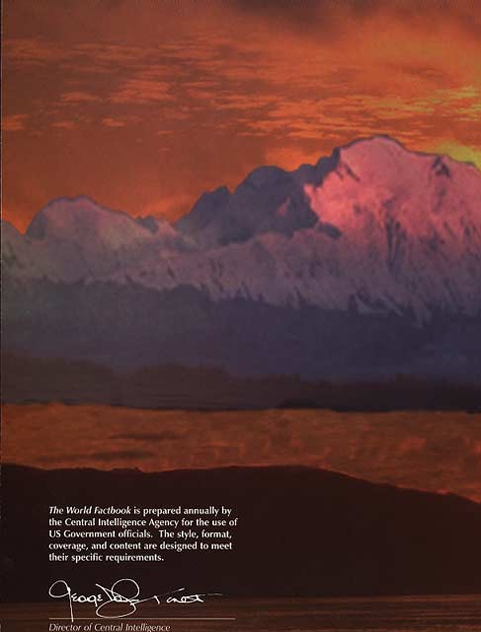 World Factbook Back Cover 1998