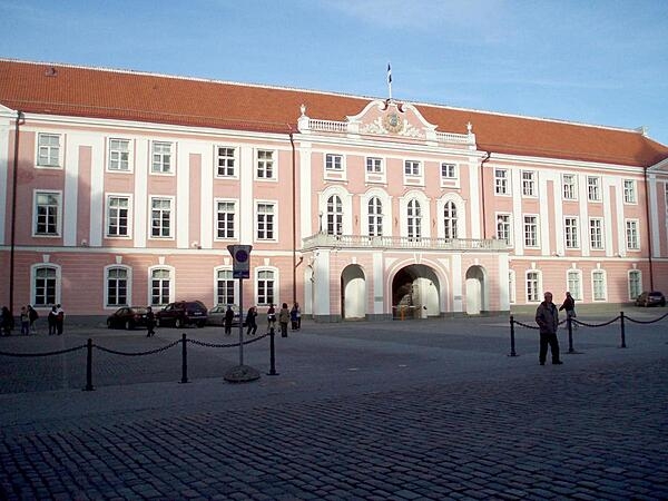 Toompea Castle in the upper town of Tallinn is the home of the Estonian Parliament - the Riigikogu.