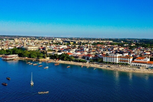 A view of Zanzibar, a semi-autonomous state that united with Tanganyika in 1964 to form the United Republic of Tanzania. The Zanzibar archipelago is often called the Spice Islands because of its production of cloves, nutmeg, cinnamon, and black pepper.
