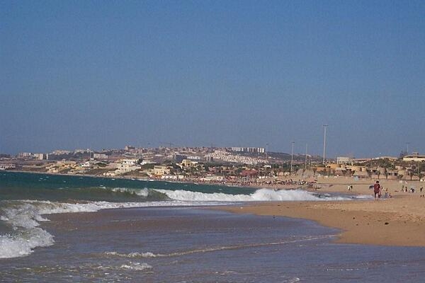 A beach west of Algiers.