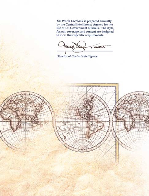 World Factbook Back Cover 1999