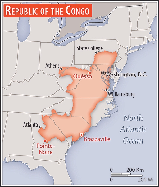 Area comparison map