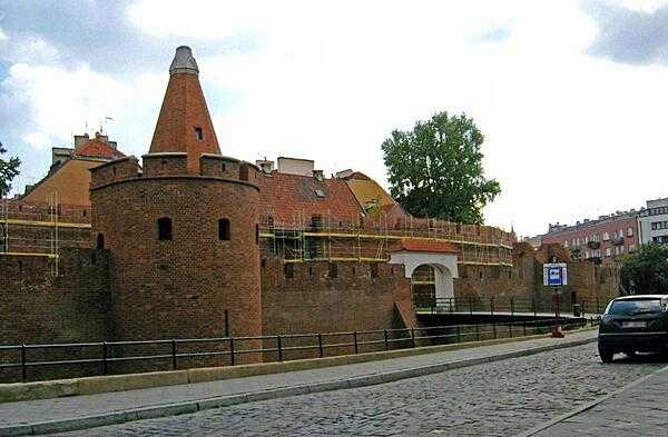 The barbican in Warsaw's Old Town.