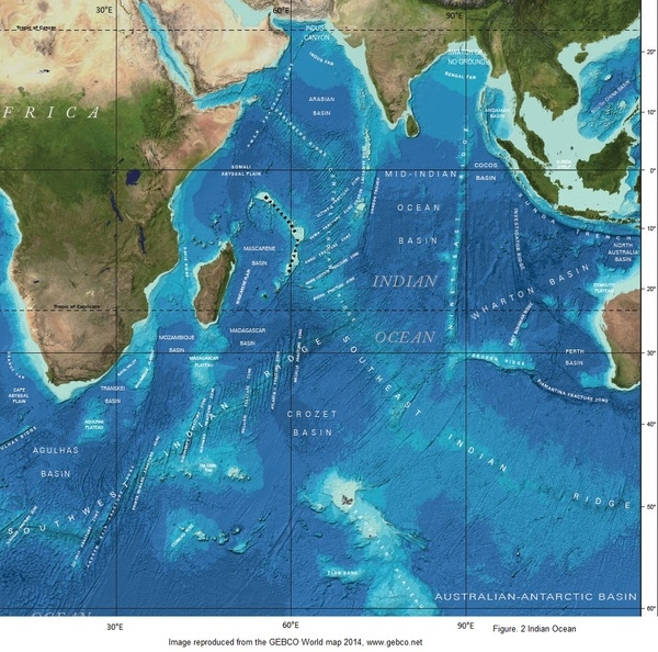 Figure 2. Indian Ocean sea floor