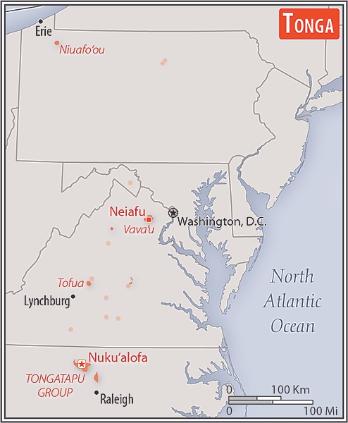 Area comparison map