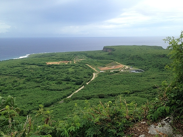 A view of the coastline in the Suicide Cliff area in the northern part of Saipan, the largest of the Northern Mariana Islands.