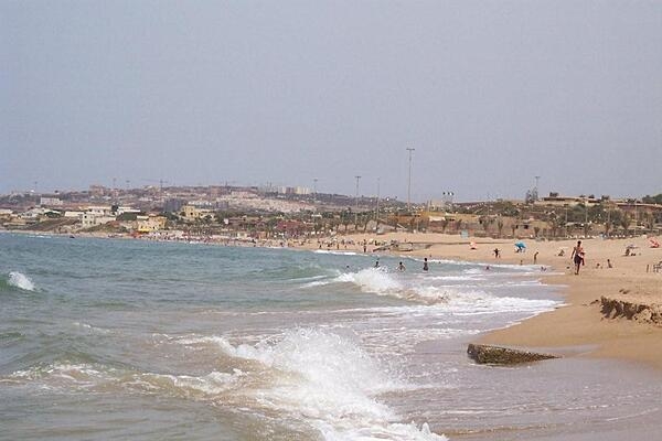 A beach used by tourists west of Algiers.