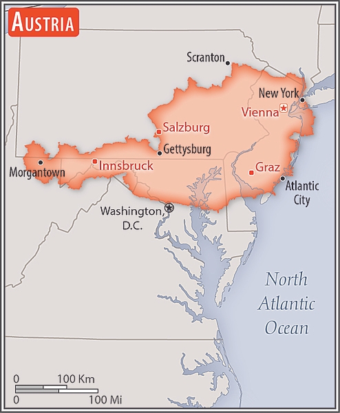 Area comparison map