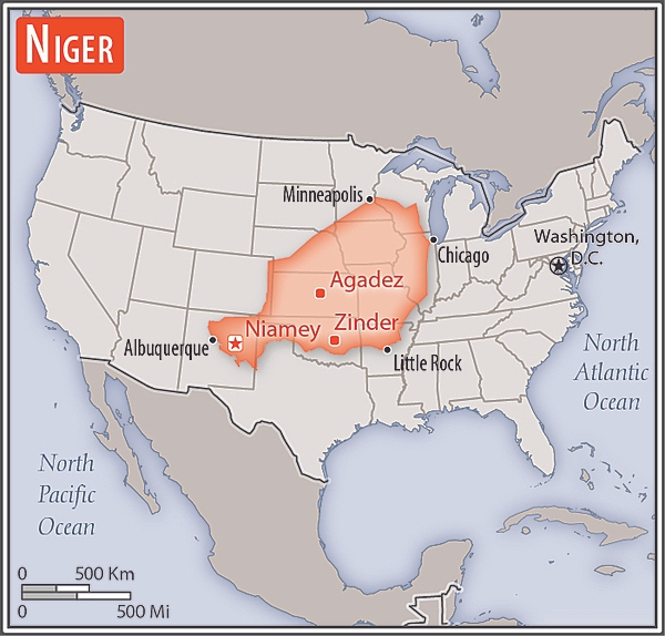 Area comparison map