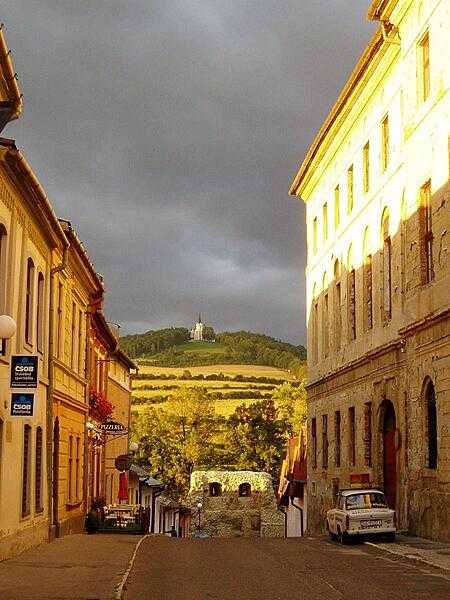 A street scene in the Slovakian town of Levoca.