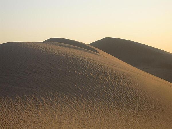 The sand dunes of the Sahara Desert are stunning, but are not the most common landform. Rock and gravel landscapes are much more common, though less photogenic.