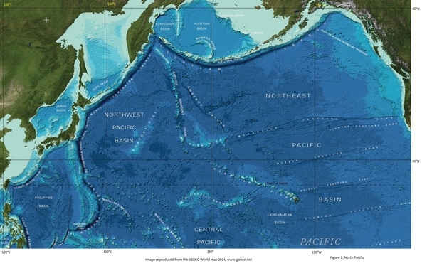 Figure 2: North Pacific sea floor