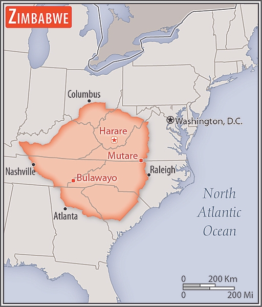 Area comparison map