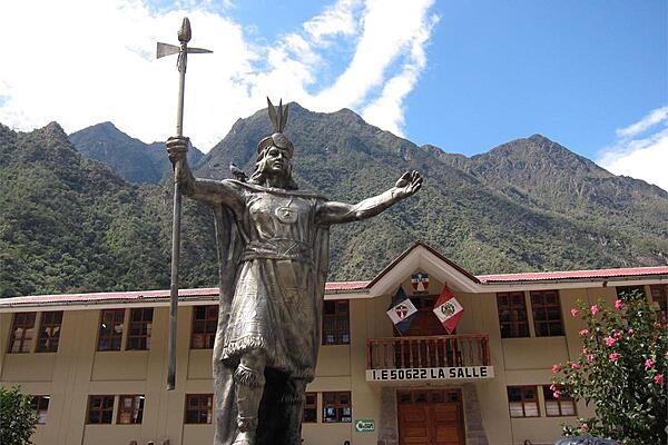 Archaeologists think Machu Picchu was built as an estate for Inca Emperor Pachacuti, who reigned from 1438 to 1472. His statue dominates a square in Aguas Calientes.