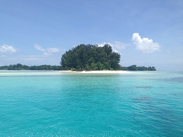 Some of the Rock Islands in Palau's Southern Lagoon, between Koror and Peleliu.
