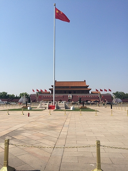 The Tiananmen or Gate of Heavenly Peace is a monumental gate in the center of Beijing; it is frequently used as a national symbol of China. First built in 1420, Tiananmen was the entrance to the Imperial City, within which the Forbidden City is located.