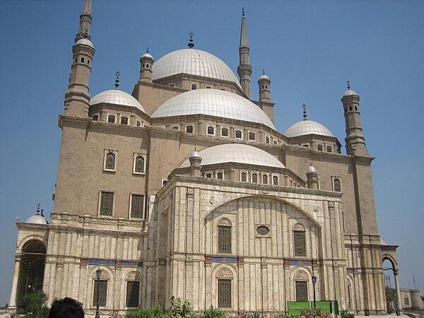 The Mosque of Mohamed Ali in Cairo is situated on the most visible site in the city.