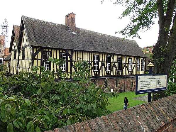 The Merchant Adventurers' Hall used to be one of the most important buildings in York, United Kingdom.  Built in 1357 as a gathering place for merchants to conduct business and socialize, the Hall is the country's largest timber-framed building that is still used for its original purpose.
