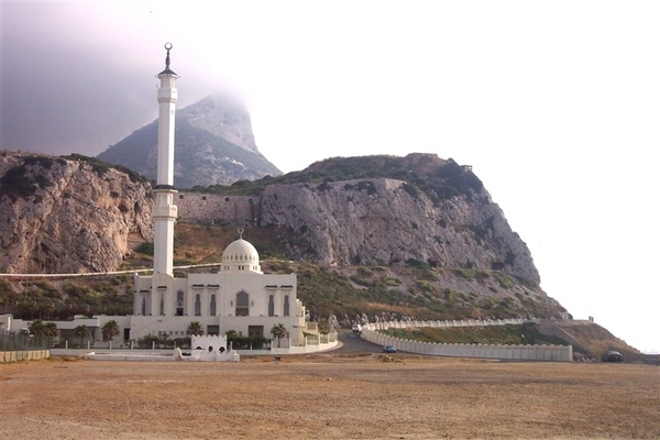 The mosque at Point Europa on Gibraltar. Photo courtesy of NOAA / Michael Theberge.