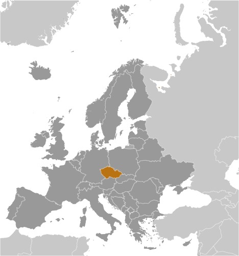 Map of Czech Republic