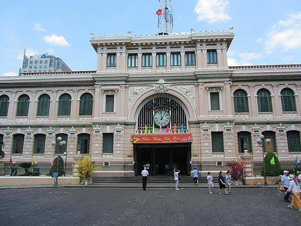 The Central Post Office in Saigon (Ho Chi Minh City) was built between 1886 and 1891 and is one of the oldest buildings in the city. Designed by Gustave Eiffel, it is still in operation.