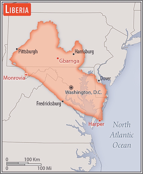 <p>slightly larger than Virginia</p>